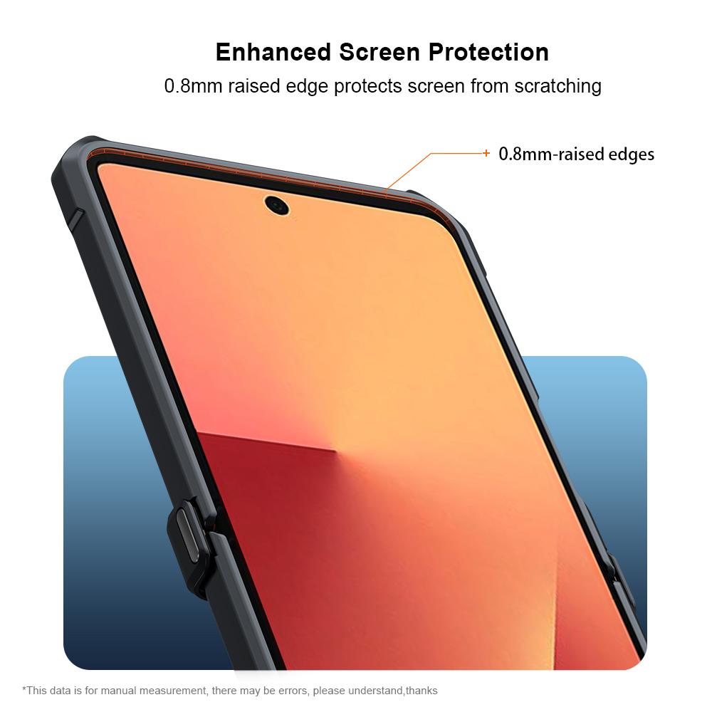 XUNDD For Samsung Galaxy Z Flip7 5G Case TPU+Acrylic Phone Cover with Small Screen Protector