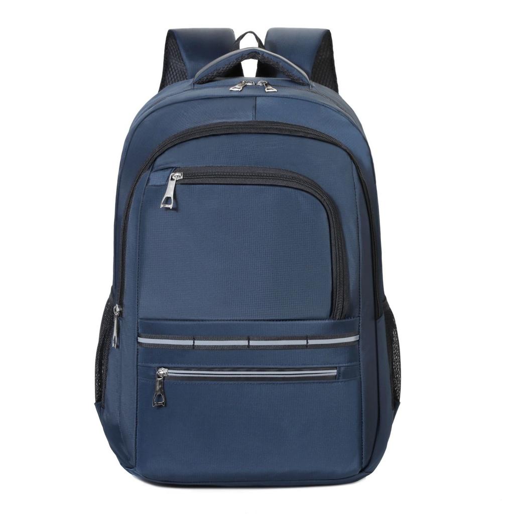 Spring New Laptop Backpack for Middle School Students Large Capacity Simple Fashion Bookbag Water-Resistant Breathable Black