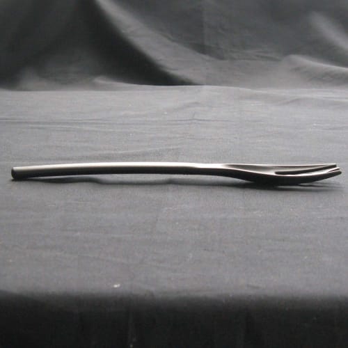 Nagao Heat-Resistant Plastic Soft Fork Set (5 pieces), Black, Dishwasher Safe, Made in Japan