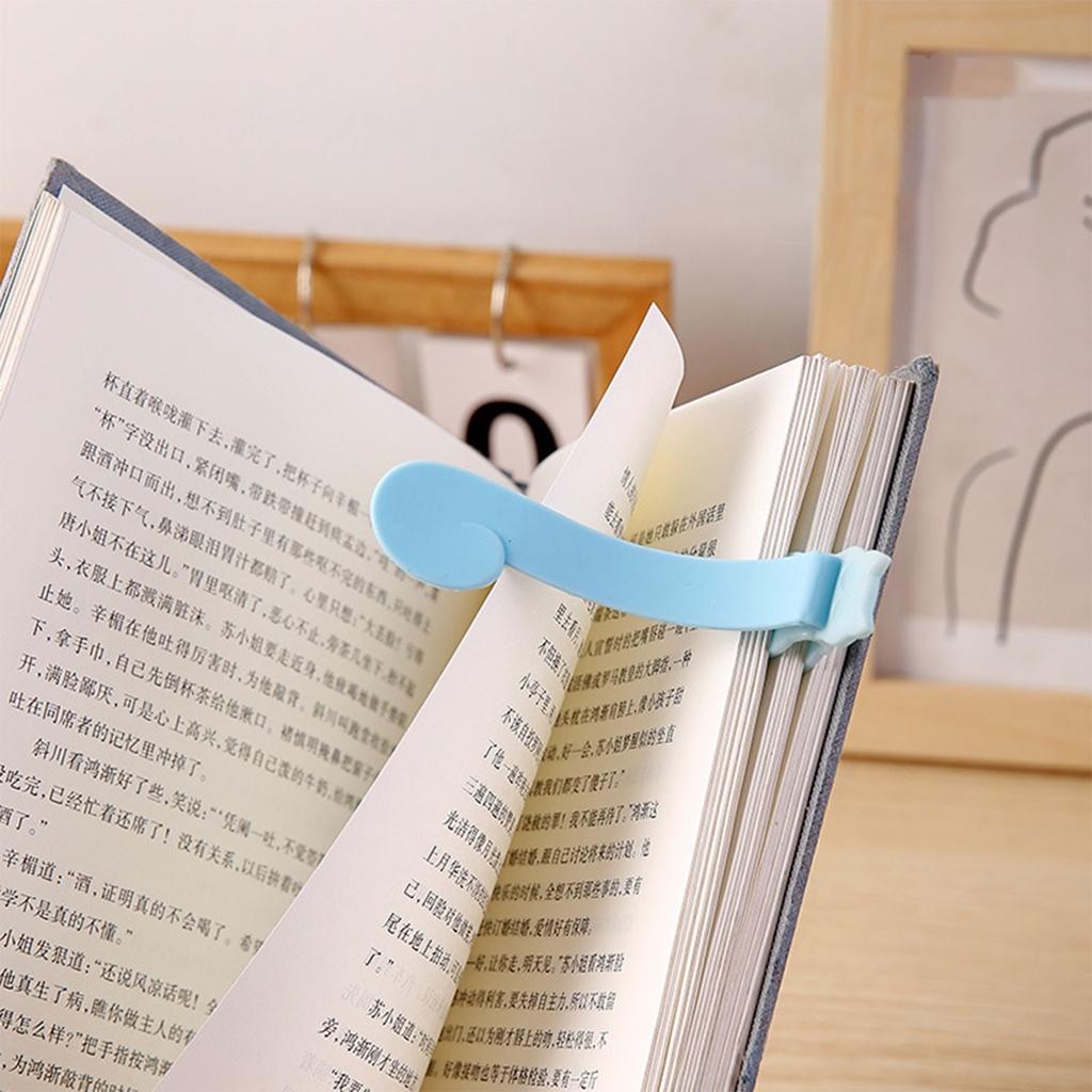Automatic Follow Page Reading Bookmark Home Student Soft Silicone Non Deformable  And Practical Multi Functional Reading Memo Clip