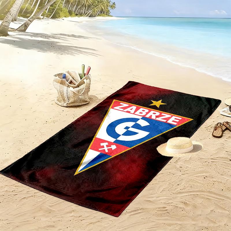 Ręcznik plażowy ZABRZE G Print, Duży Miękki Szybkoschnący Ręcznik na Plażę Kemping Pływanie 80cmx160cm(31x63inch)