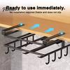 Under Cabinet Storage Iron Cutting Board Rack, Anti-slip Under Cupboard Hanging Kitchen Sink Accessory Organizer, Space Saving Drying Rack for