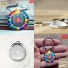 Kaleidoscope Keychain Jewelry Zinc Alloy Multifunctional Gift For Family Friends