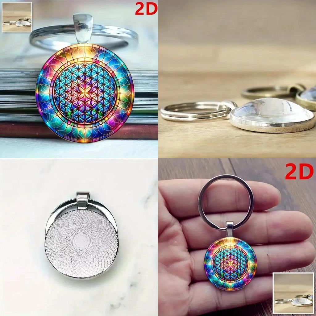Kaleidoscope Keychain Jewelry Zinc Alloy Multifunctional Gift For Family Friends