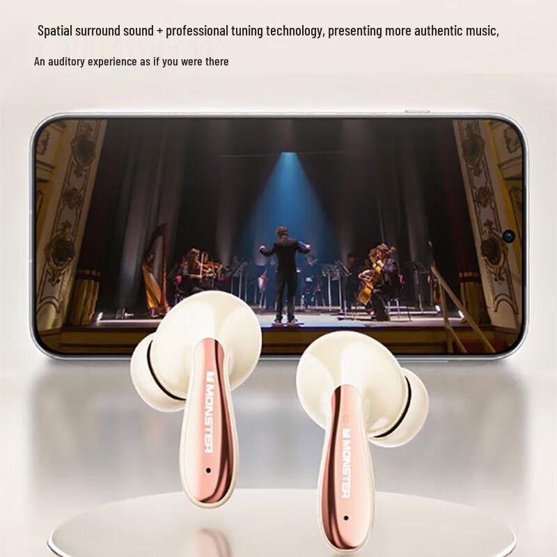 Monster Airlinks Turbine MQT36 Wireless Noise-Cancelling Earbuds