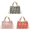 Borsa a Spalla in Tela Elegante e Delicata Stile di Strada Piccola Borsa a Mano Borsa a Tracolla con Lettere