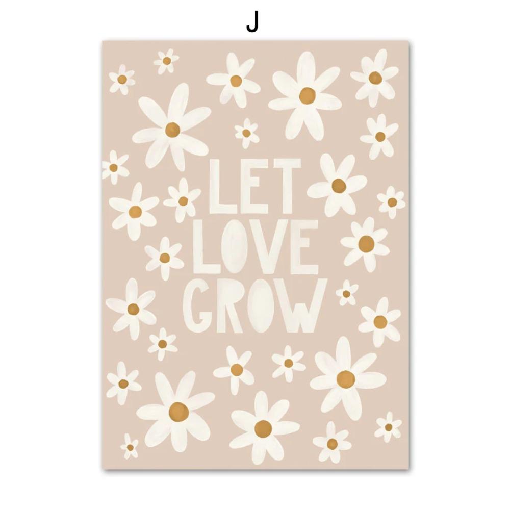 Poster con Coniglio, Topo e Oca stile Cartone Animato Boho, Arte da Parete per Nursery, Pittura su Tela, Poster Retro Nordico, Quadro da Parete, Decorazione per Stanza di Bambini