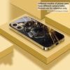 Black Panther Roars For IPhone 17Pro Max 16 17 Pro oMax 15 Pro 14 13 Plus 12Mini 11 Pro Max XR 16E Air Golden Glass Phone Case