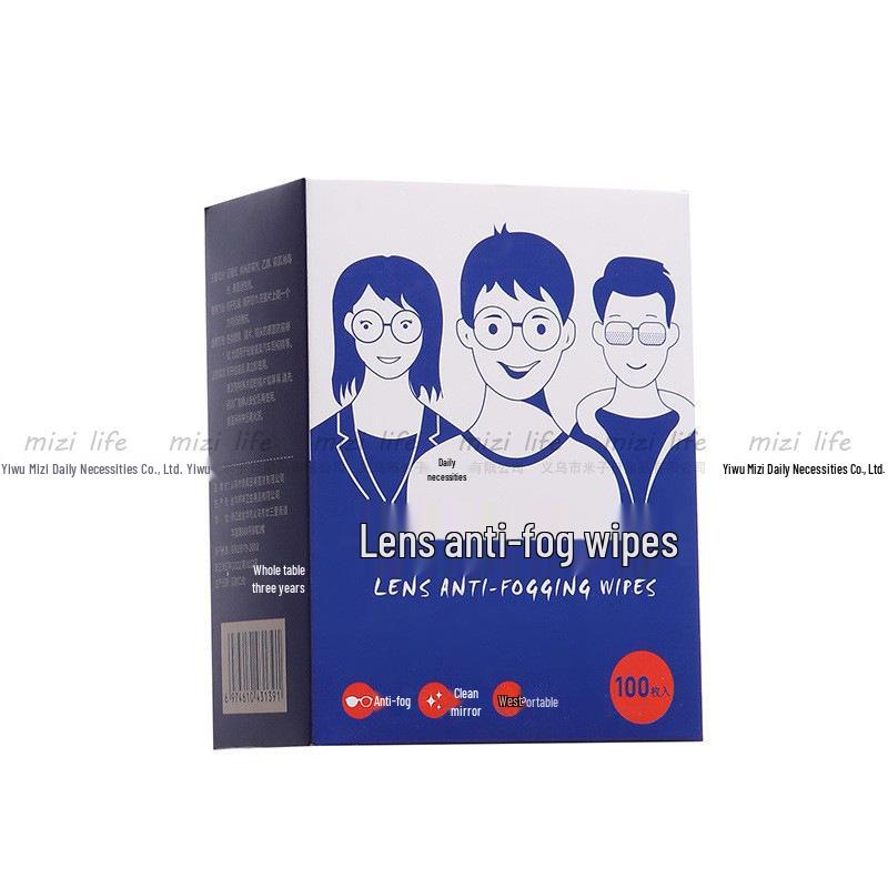 High-Definition Anti-Fog Antibacterial Wipes for Eyeglasses - Special Lens Cleaning Cloths