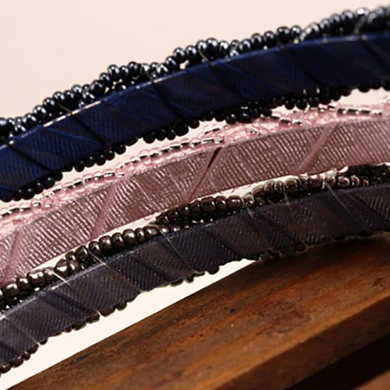 Women Fashion Beads Rhinestone Head Chain Headband Head Piece Hair Band