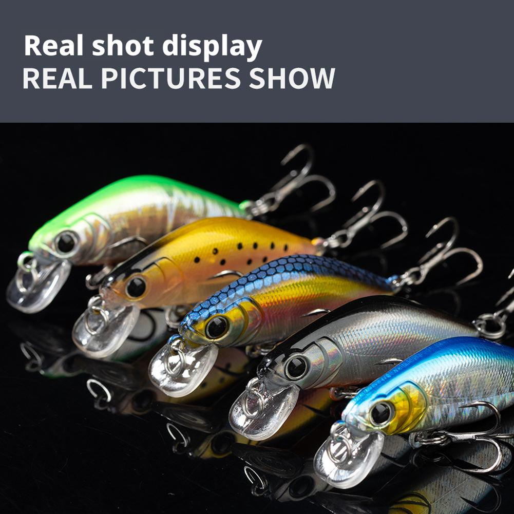 Micro Fishing Lures 4.5g 5CM Mini Minnow Lure Sinking Stream Fishing Artificial Hard Bait For Sea Bass Trout Fishing Accessories