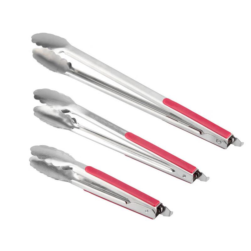 SMVP SUS304 Heat Insulated Barbecue Tongs, 16-inch