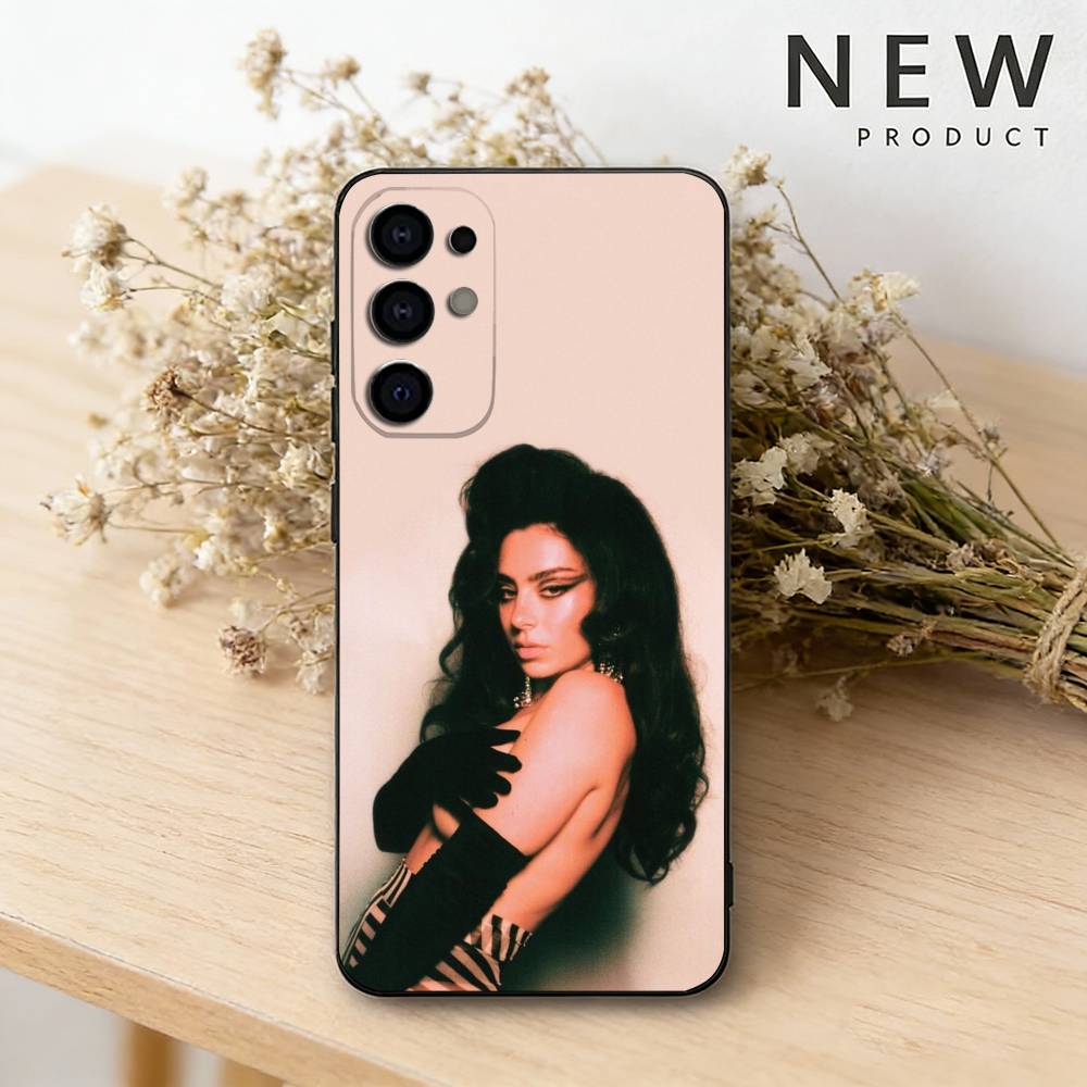 

Singer C-Charli xcx phone Case For Samsung S26,25,24,21,22,23,30,20,Ultra,Plus,Fe,Lite Black Soft Cover Samsung S25