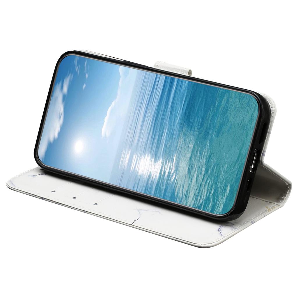 Für Motorola Edge 50 Fusion 5G Hülle Muster PU Leder Klapphandyhülle