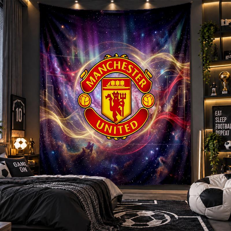 Wandbehang Tapisserie Manchester United Drucktuch für Wohnzimmer Schlafzimmer Heimdekoration