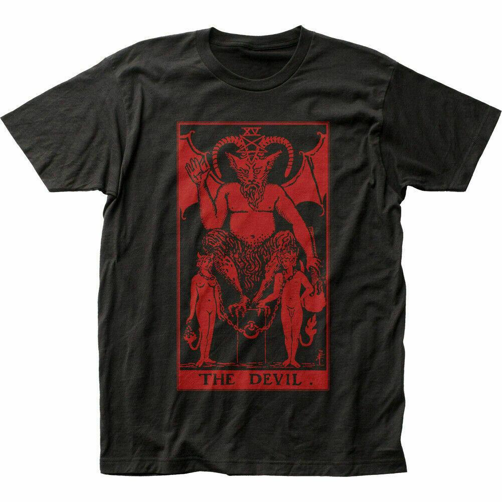 

Tarot The Devil T Shirt Mens Licensed Pop Culture Classic Card Tee New Black XXXXL