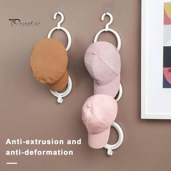 Wieszak na czapkę bejsbolową Organizator Okrągłe drzwi z tyłu Wielofunkcyjna peruka Kapelusz z daszkiem Szalik Torba na ubrania Wyświetlacz Uchwyt ścienny Wieszak ścienny