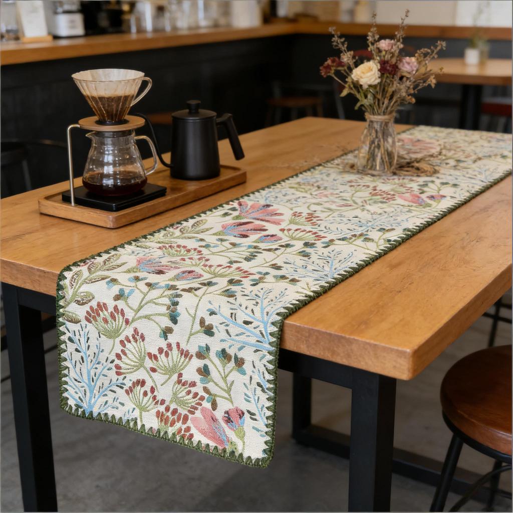 Modern Decorative Home Table Runner Nordic Cotton Linen, Soft Table Runner for Dining Table TV Stand Center Table Table Runner