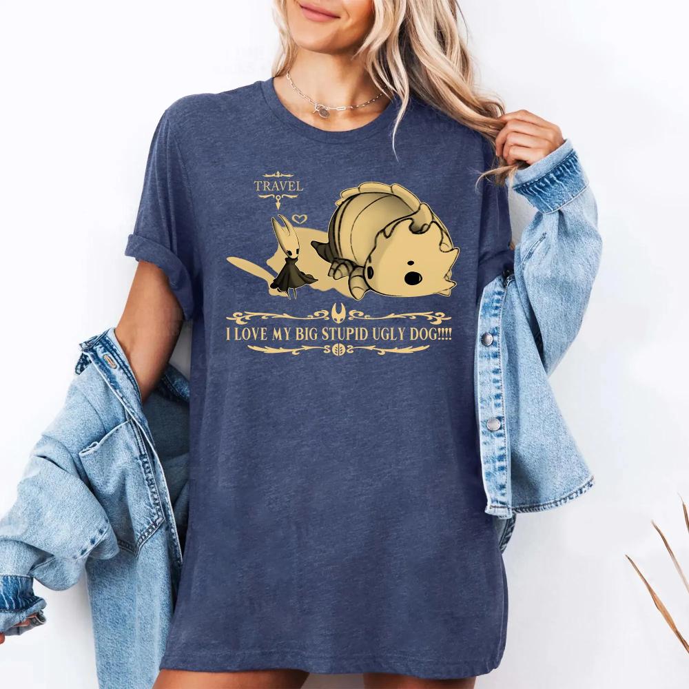 Bell Beast Hollow Knight Silksong Shirt Silksong Hornet Indie Game Tshirt Clothing Short Sleeve Shirt Unisex Unisex Unisex