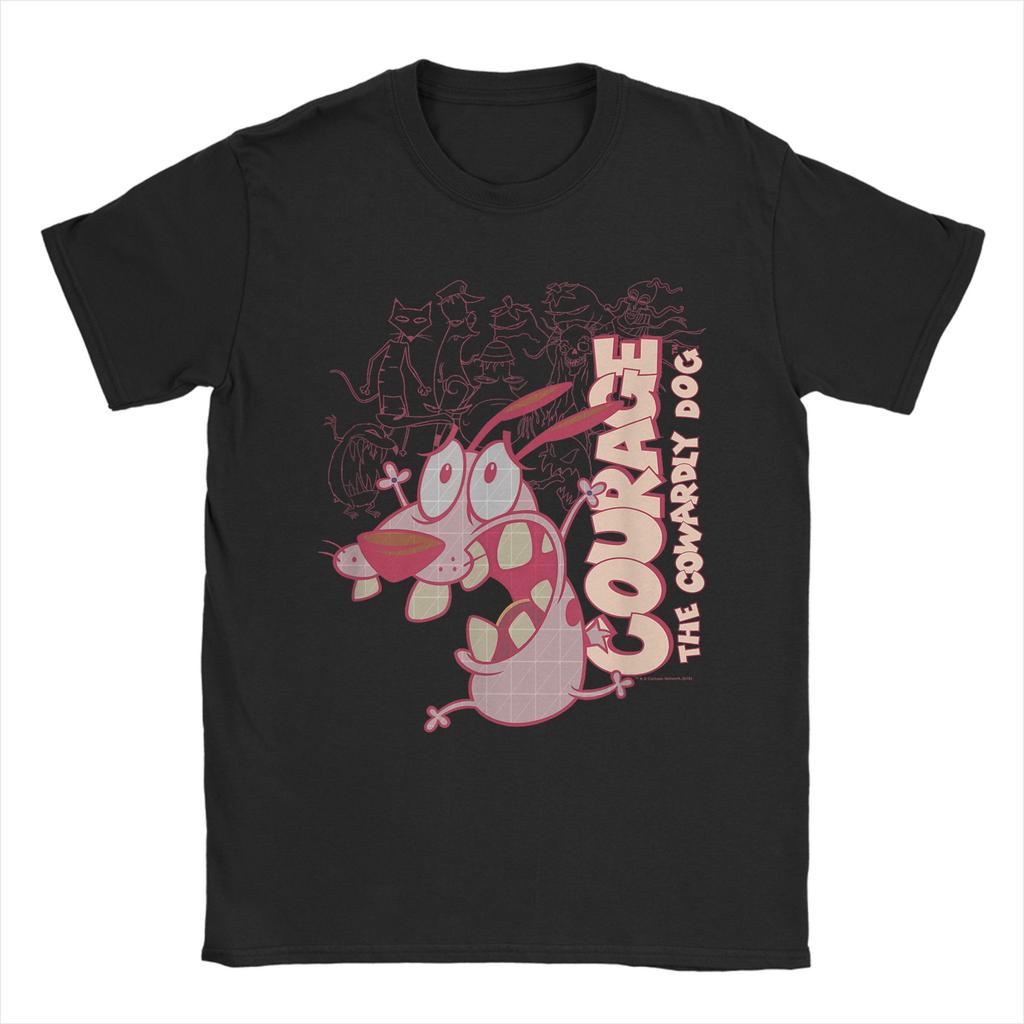 Amazing Courage the Cowardly Dog Not Gonna Like TShirt Unisex O Neck Pure Cotton T Shirts Short Sleeve Tees Gift Idea Clothing