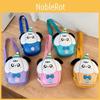 Playful Colorful And Eggshell Bag For Children With Puppy Motif In Pink Yellow Purple Blue And