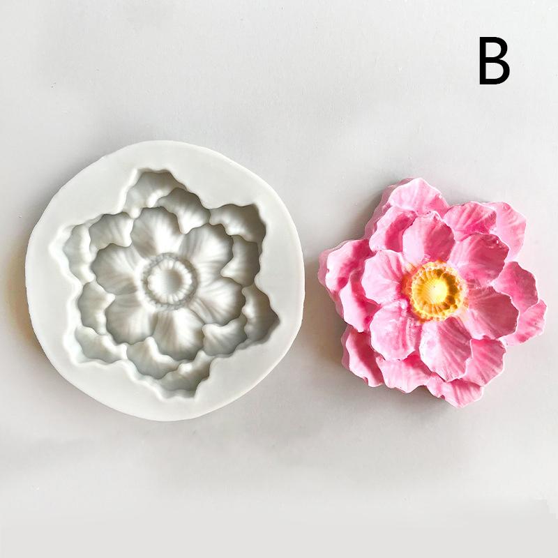 Flower Silicone Molds Diy Wedding Cupcake Topper Fondant Cake Decorating Tools Soap Resin Clay Candy Chocolate Mould