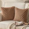 Pineapple Plush Lines Pillowcase Bedroom Imitation Rabbit Velvet Sofa Cushion
