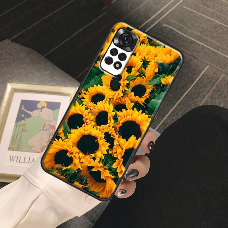 Sunflower Funda For Xiaomi Redmi Note 14 9 10 11 12 13 Pro 9S 10S 11S 12S Redmi 13C 10C 12C 14C Case