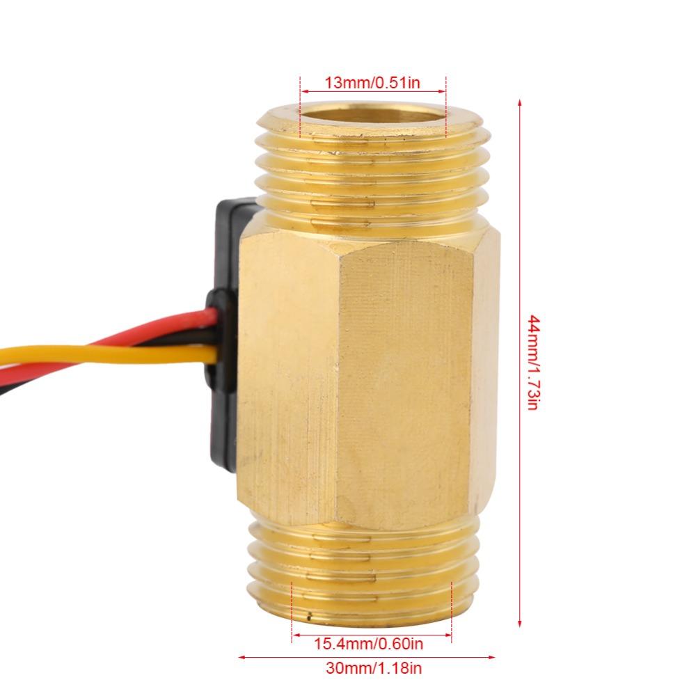 1-25L/min Flowmeter Magnetic Flow Switch Durable Hall Effect Sensor  Industrial