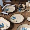 Zhishi European Style Floral Ceramic Plate