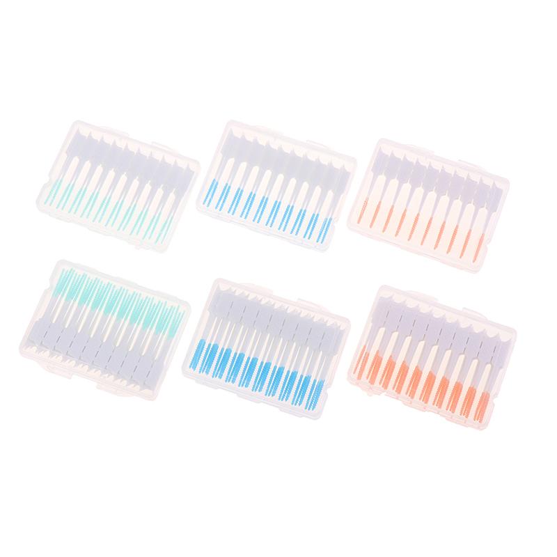 20/40Pcs Interdental Brush Cleaning Between Teeth Oral Care Toothpick Dental Tool Floss Orthodontic Oral Dental Hygiene Tool