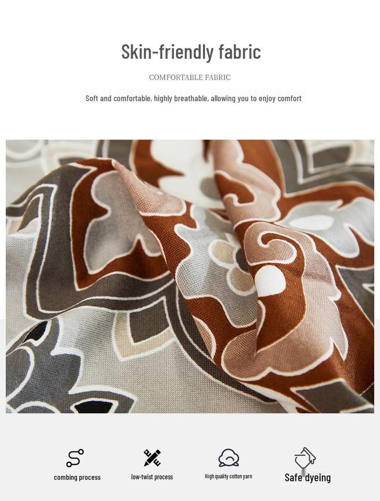 2024 Universal Anti-Slip Sofa Bed Cover: Printed, Dirt-Proof, Anti-Cat Scratch, Multifunctional for Living Room