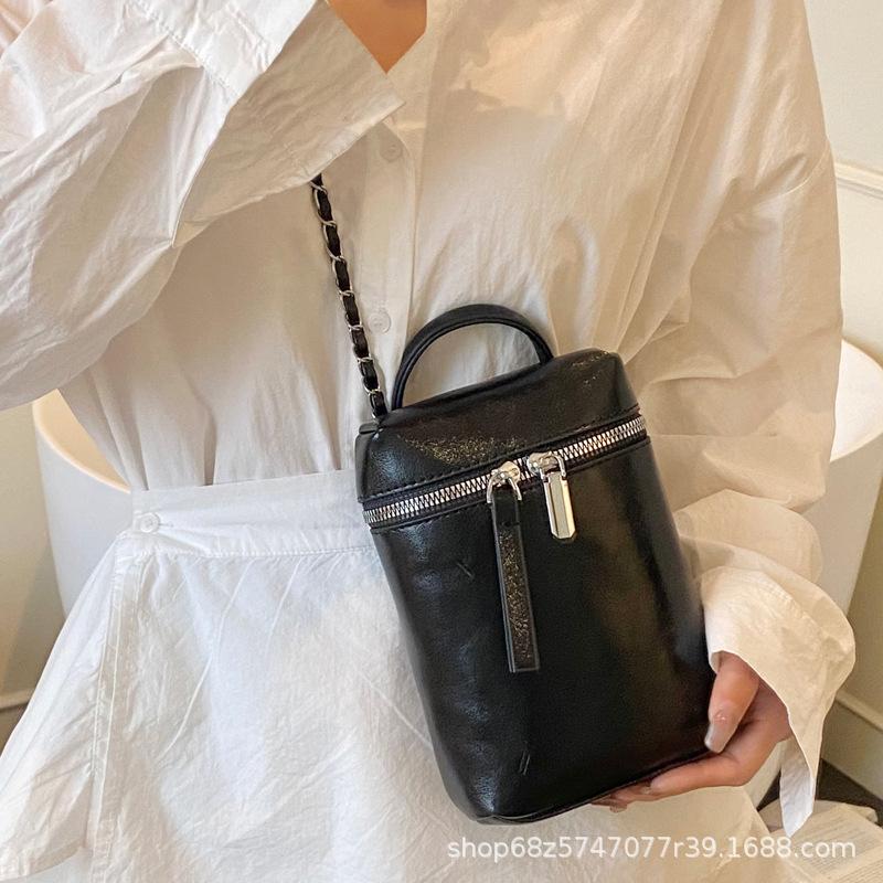 Fashion Trend Casual Simple Small Square Bag Personality 2025 Summer New Foreign Style Niche Women's Shoulder Messenger Bag
