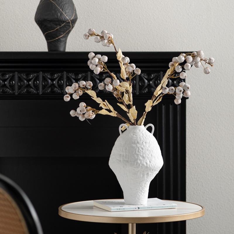 Ceramic Vase Graffiti Pattern Vintage Flower Ware Floral Arrangement Accessories Flower Vase Terrarium Home Decoration