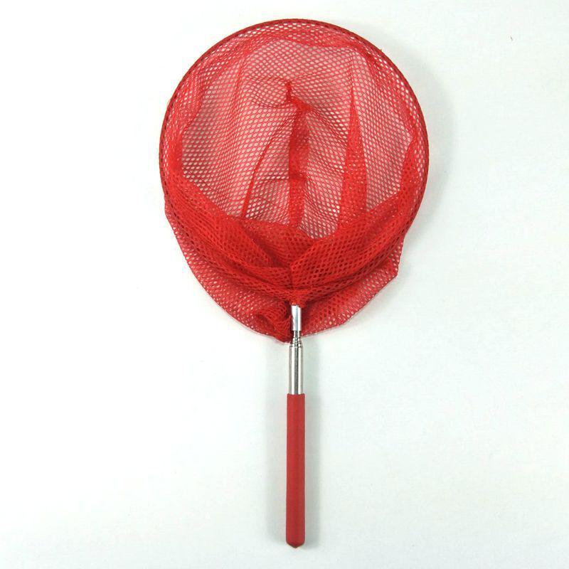 Children's Telescopic Stainless Steel Landing Net - Five-Section for Fish and Insect Catching