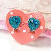 Heart Rhinestone Kids Girls Fashion Ear Clips Jewelry No Pierced Earrings Gift