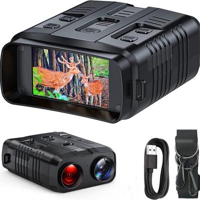 R19 Night Vision Binocular 300M Long Viewing Range 1080P Infrared Binocular Telescope For Camping Hiking Wildlife Scenery