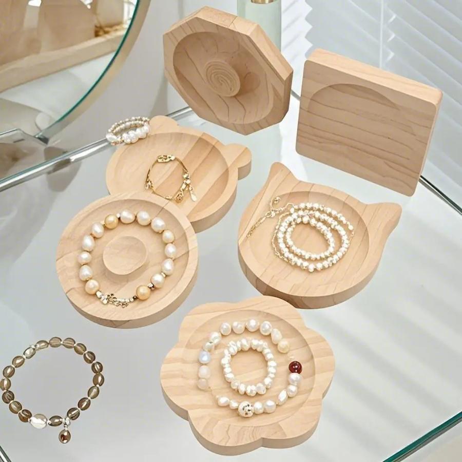 DIY Wooden Beading Design Board Suitable For Jewelry Making Bracelets Necklace Craft Tray Practical Display Bangle Handmade Tool