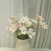 12PCS Artificial Light Pink & White Flowers with Stems 60cm Long Stem Artificial Wildflowers Faux Cosmos Flowers for Vase Plastic Flowers Floral