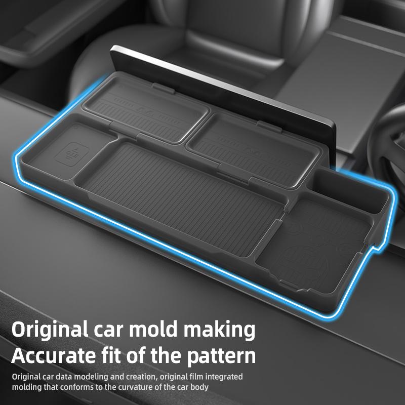 Storage Box For TESLA Model Y 2025 Juniper Dashboard Screen Center Console Organizer Phone Holder Interior Accessories