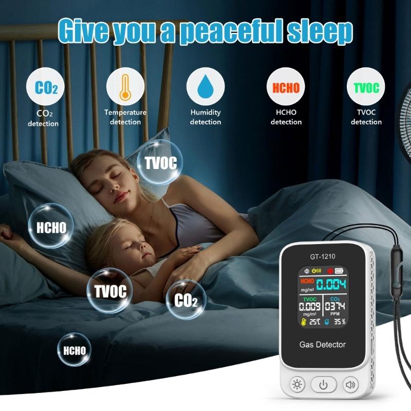 Professional Gas Detection Device For Households Visual LED Indicators Sound Alerts Wall Mount Design