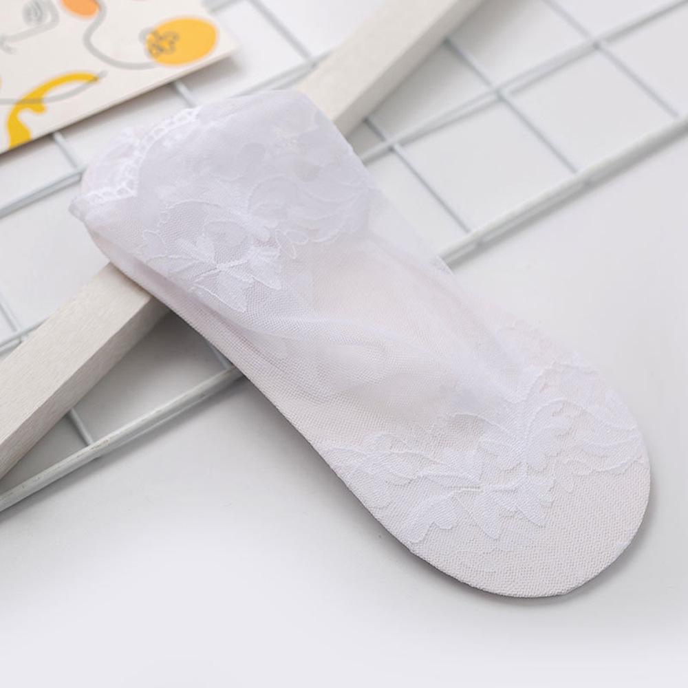 New Women's Non-Slip Invisible Lace Boat Socks - Thin, Hollow, Shallow Bed Sock Design