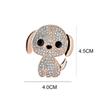 New Arrival Rhinestone Dog Brooch Puppy Pin For Kids Women Cute Vivd Animal Jewelry High Quality