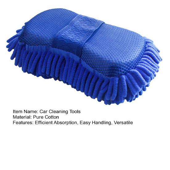 Car Cleaning Glove Microfiber Chenille Soft Coral Sponge Super Absorbent