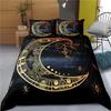 Luxury New 3D Print Hamsa Hand Bedding Set Boho Mandala Duvet Cover Set Black Gold Bohemia Fatima Hand Bed Linen Lucky Hand