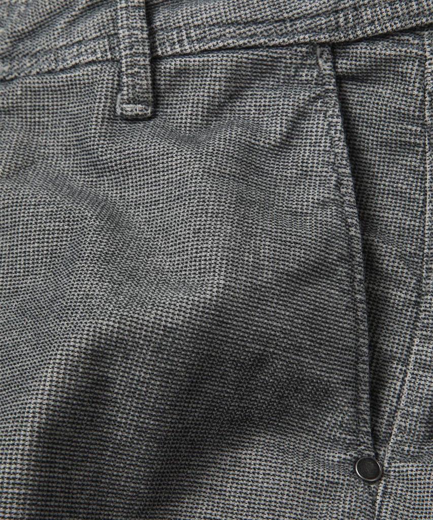 PANICALE Regular Slim Fit Micro Textured Cotton Pants [Gray]