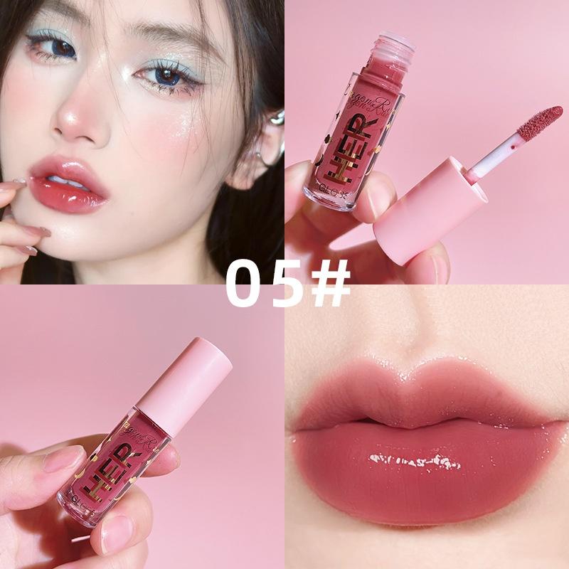 8 colori donne sexy rossetto impermeabile lunga durata lucidalabbra umido vivido colorato lipgloss trucco donna 1 pz HTBE YSXX