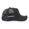 New Era 9Forty Trucker Box Logo Mesh ONSPOTZ Sizes Youth Kids' A-Frame Cap, Black/White, Exclusive, 52-56cm,