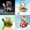 Pilot bear car ornaments vent clip decorations accessories interior rotating plane air fresheners perfume diffuser dashboard men