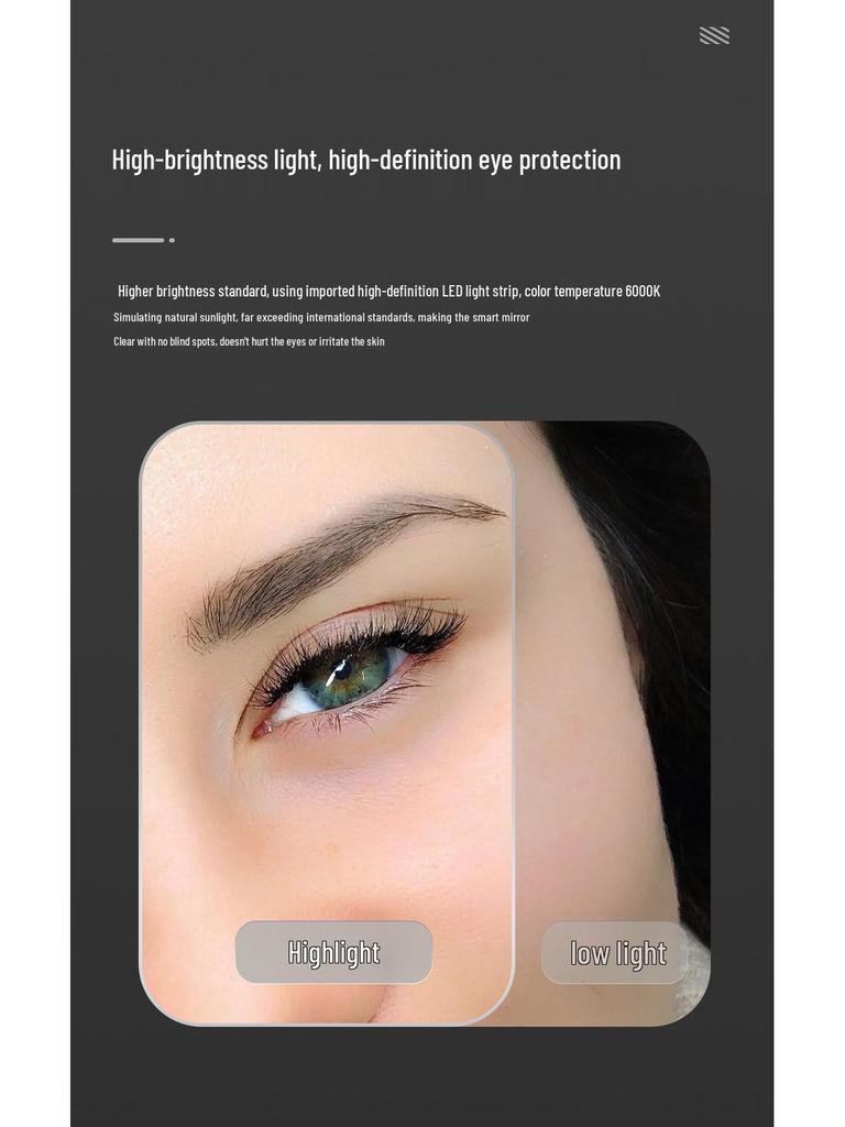 Oval LED Smart Vanity Mirror with Touch Screen